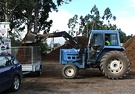 Tractor Trailer Mulch