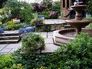 Patio Fountain Flowers