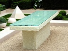 White Marble Garden Table