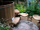 Wooden Hot Tub Garden