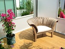 Curved Wooden Garden Chair
