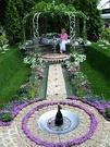 Purple Garden Fountain