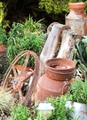 Rustic Wheel Garden