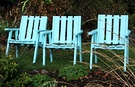 Three Blue Chairs