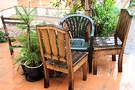 Chairs Garden Wet