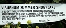 Viburnum Label