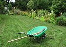 Wheelbarrow Lawn Mown