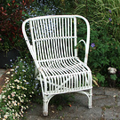 White Cane Chair