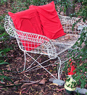 Seat Red Cushions