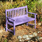 Purple Winter Bench